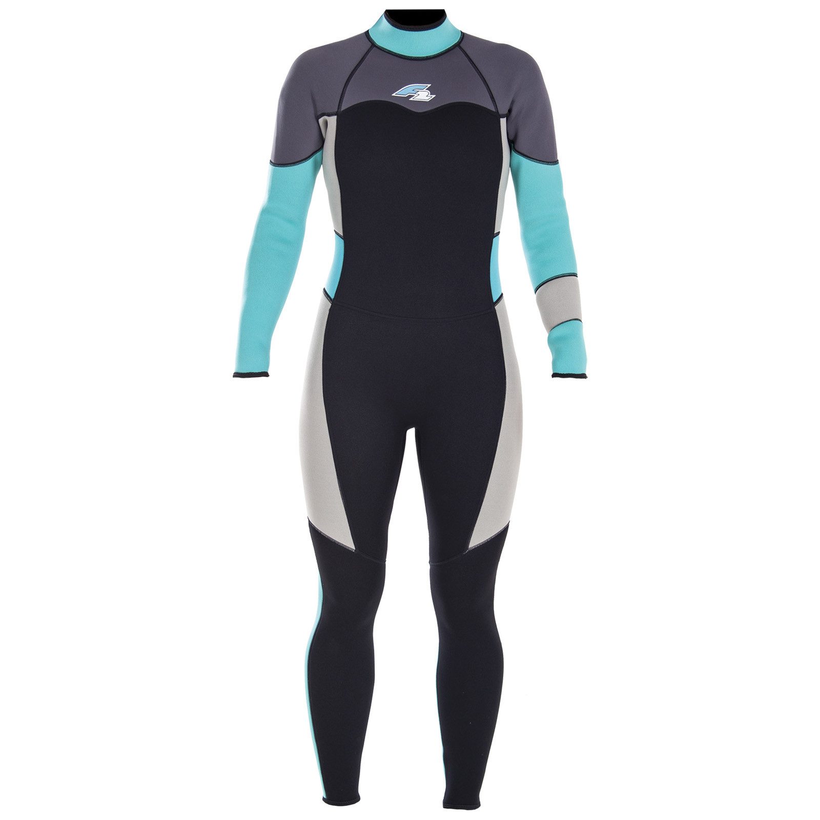 F2 Neoprenanzug F2 Damen Neopren Anzug Gipsy - Full Suit 4/3 mm M Türkis 2024/25