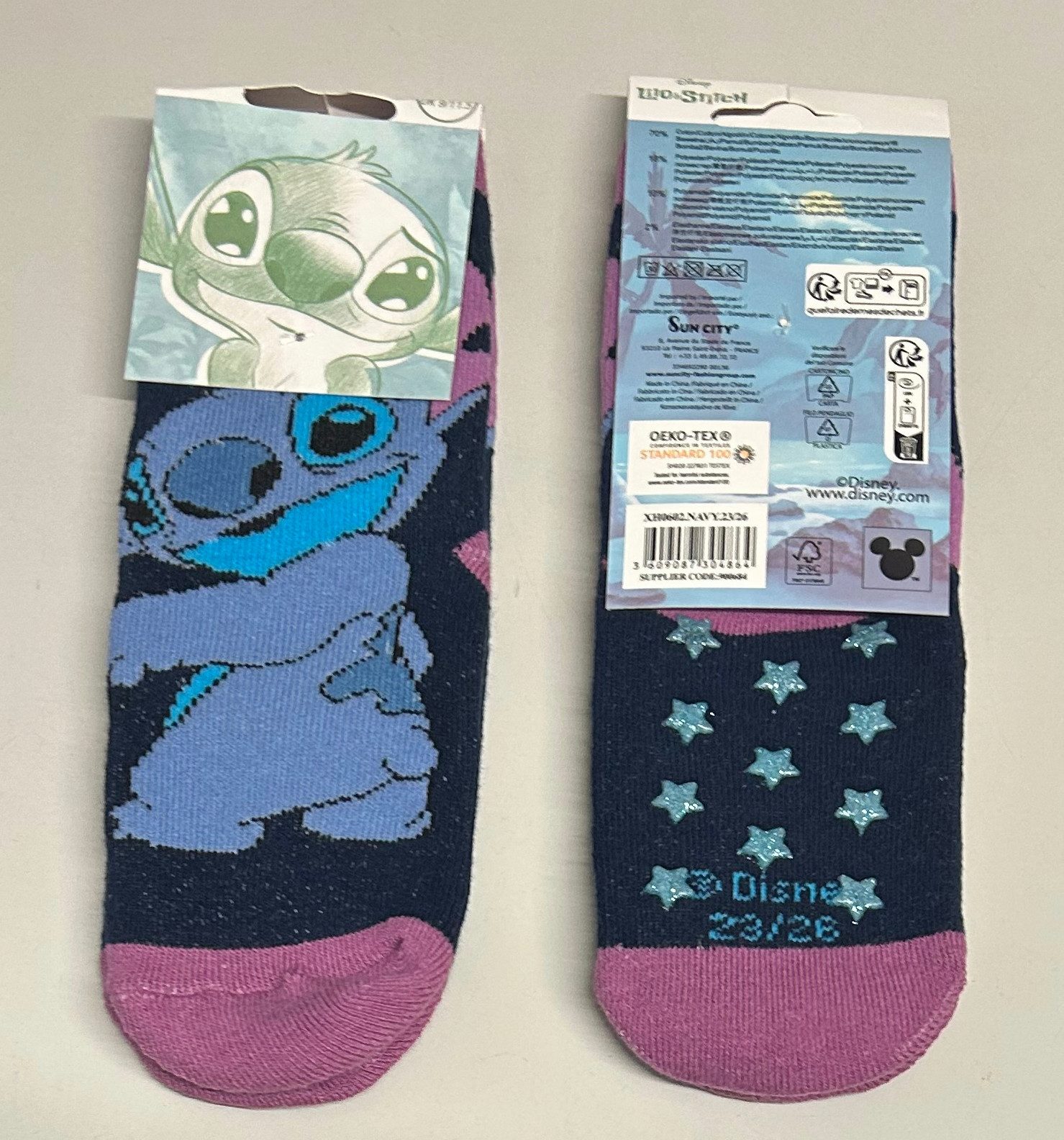 Sun City ABS-Socken Lilo & Stitch ABS Antirutsch Stoppersocken Rutschfeste Socken Strümpfe