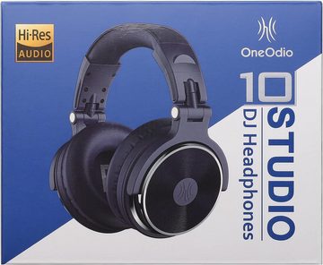OneOdio Over Ear mit Kabel 50mm Treiber, Bassklang, 6.35 & 3.5mm Klinke Headset (Mikrofon inklusive für einfache Kommunikation beim Gaming und Telefonieren., Share-Port, Geschlossene DJ Headphones für Studio, Podcast, Monitor)