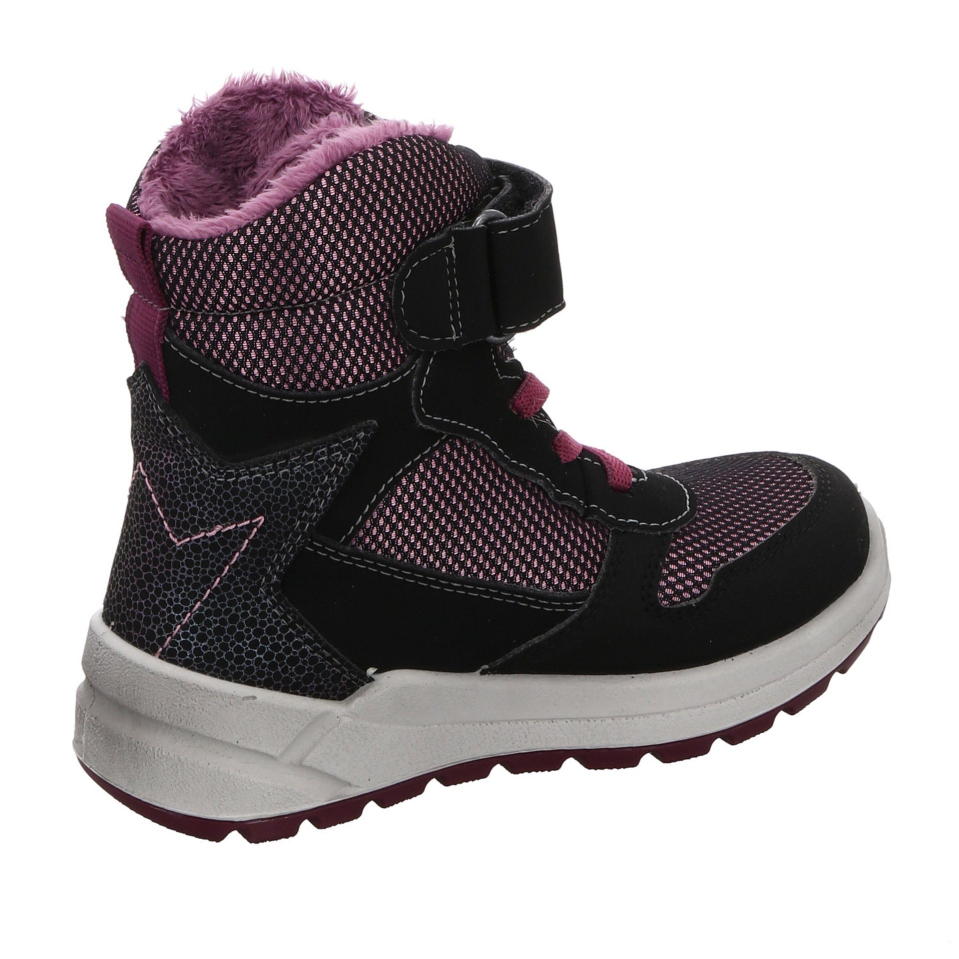 Gela Mädchen Boots schwarz Synthetikkombination Kinderschuhe Stiefelette Schuhe Stiefel Ricosta