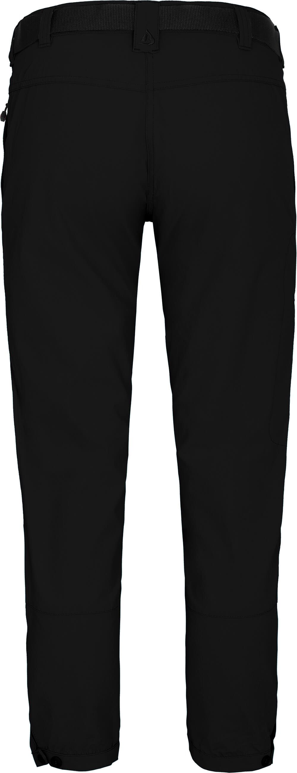 Bergson Outdoorhose HYDRYS 7/8 Damen 7/8 Wanderhose, vielseitig, pflegeleicht, Normalgrößen, schwarz – Bild 2 von 5