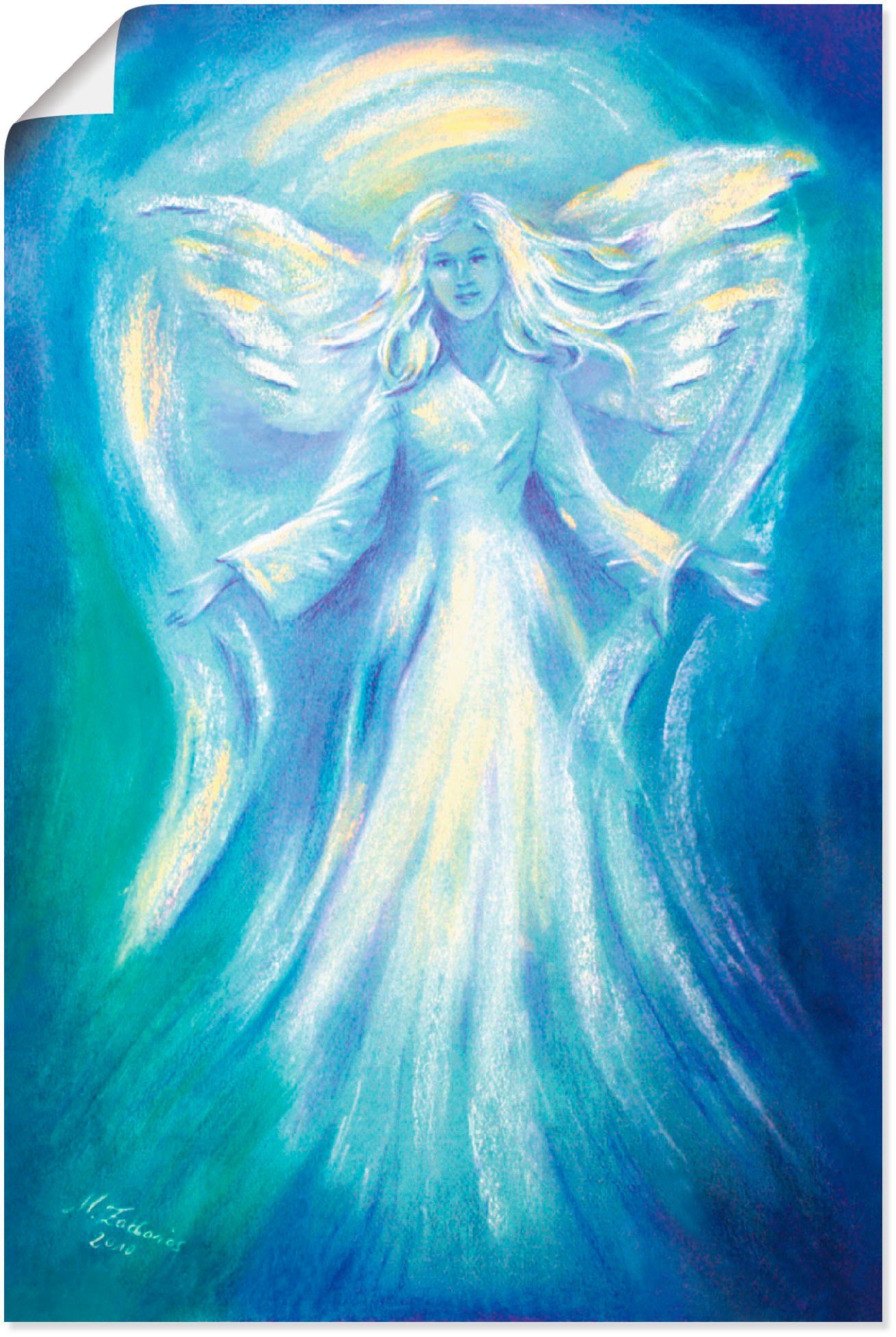 Größen Religion Liebe, Wandbild Engel oder Leinwandbild, als in Artland versch. der (1 Wandaufkleber St), Poster