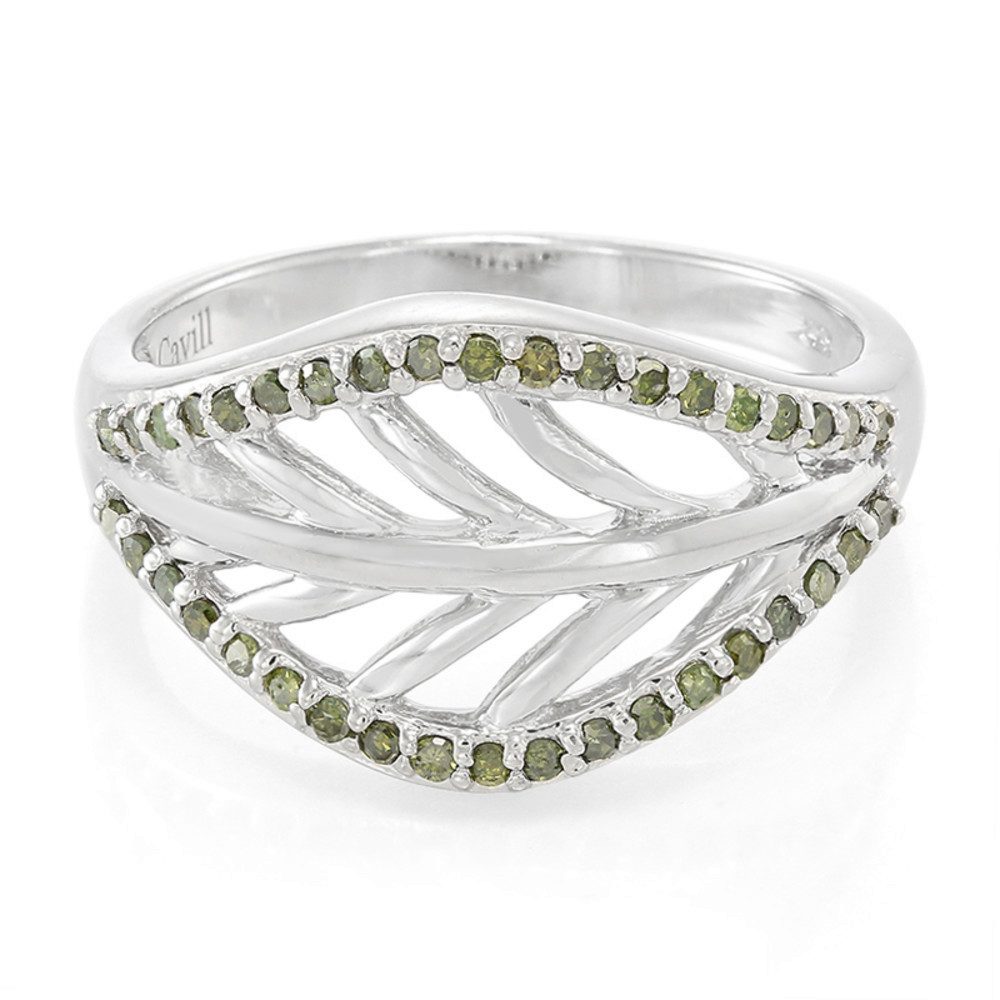 Cavill Diamantring Cavill Ring aus 925 Sterlingsilber platin mit 0,26 ct Diamanten (1-tlg)