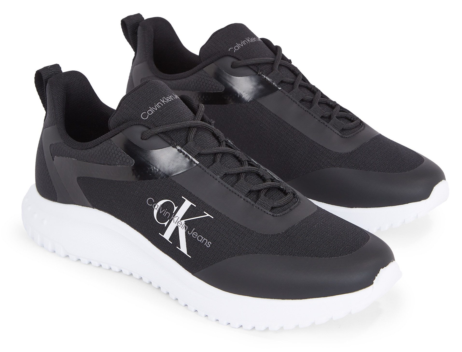 Calvin Klein Jeans EVA RUNNER LOW LACE ML MIX Sneaker, Freizeitschuh, Halbschuh, Schnürschuh, mit CK-Logoemblem