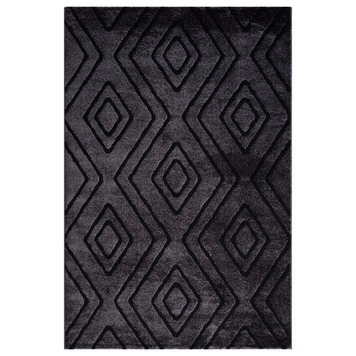 Vimoda Teppich Teppich Modern Super Weich, Rechteckig, 3D Effekt, Raute, Mo günstig online kaufen