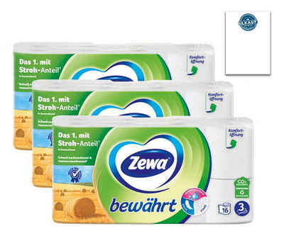 ZEWA Toilettenpapier Ultra Soft Premium bewährt 48 Rollen verschiedene Sorten auswählbar (48-St)