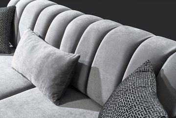 Villa Möbel Sofa Eden, 1 Stk. 2-Sitzer, Quality Made in Turkey, Mikrofaser Samtstoff