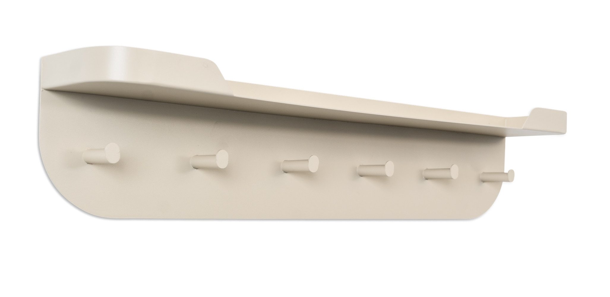 M2 Kollektion Garderobenleiste in cremeweiß, Metall - 70x15x12cm (BxHxT)