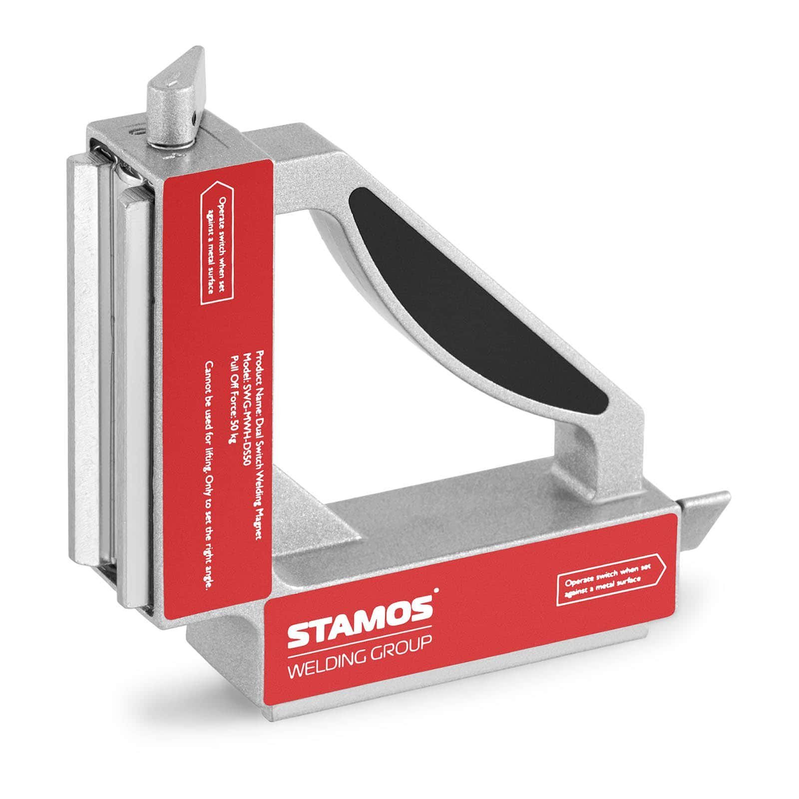 Stamos Welding Group Magnet-Schweißwinkel Magnetschweißwinkel Schweißmagnet Schweißwinkel Magnetwinkel 50 kg 90°