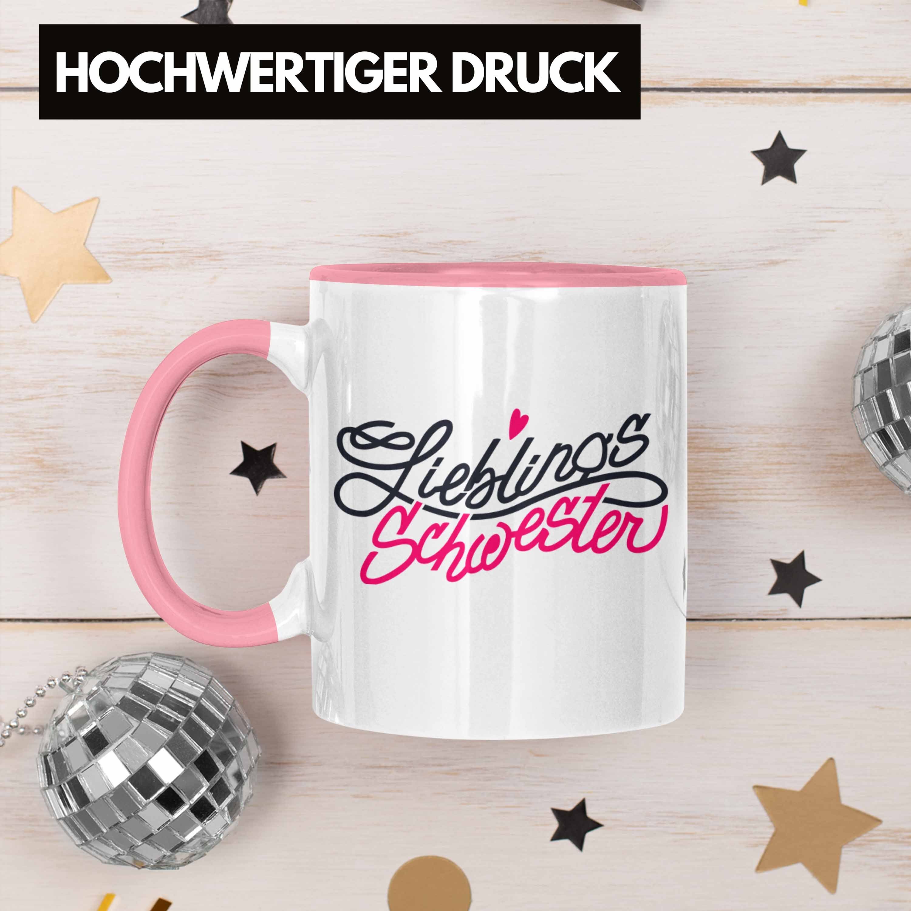 Beste Rosa von Trendation Schwester an Lieblingsschwester Schwester Tasse Trendation Schwester Tasse - Geschenk