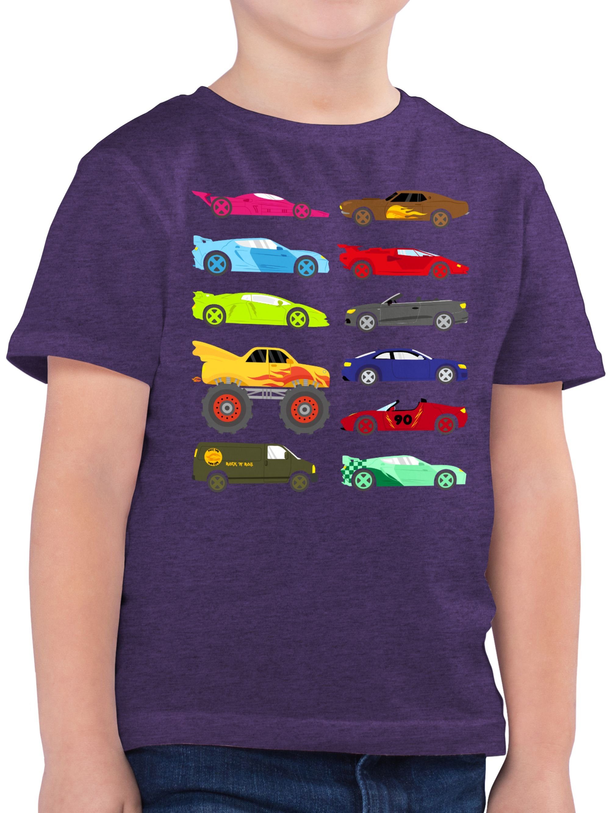 T-Shirt Rennwagen und Trucks