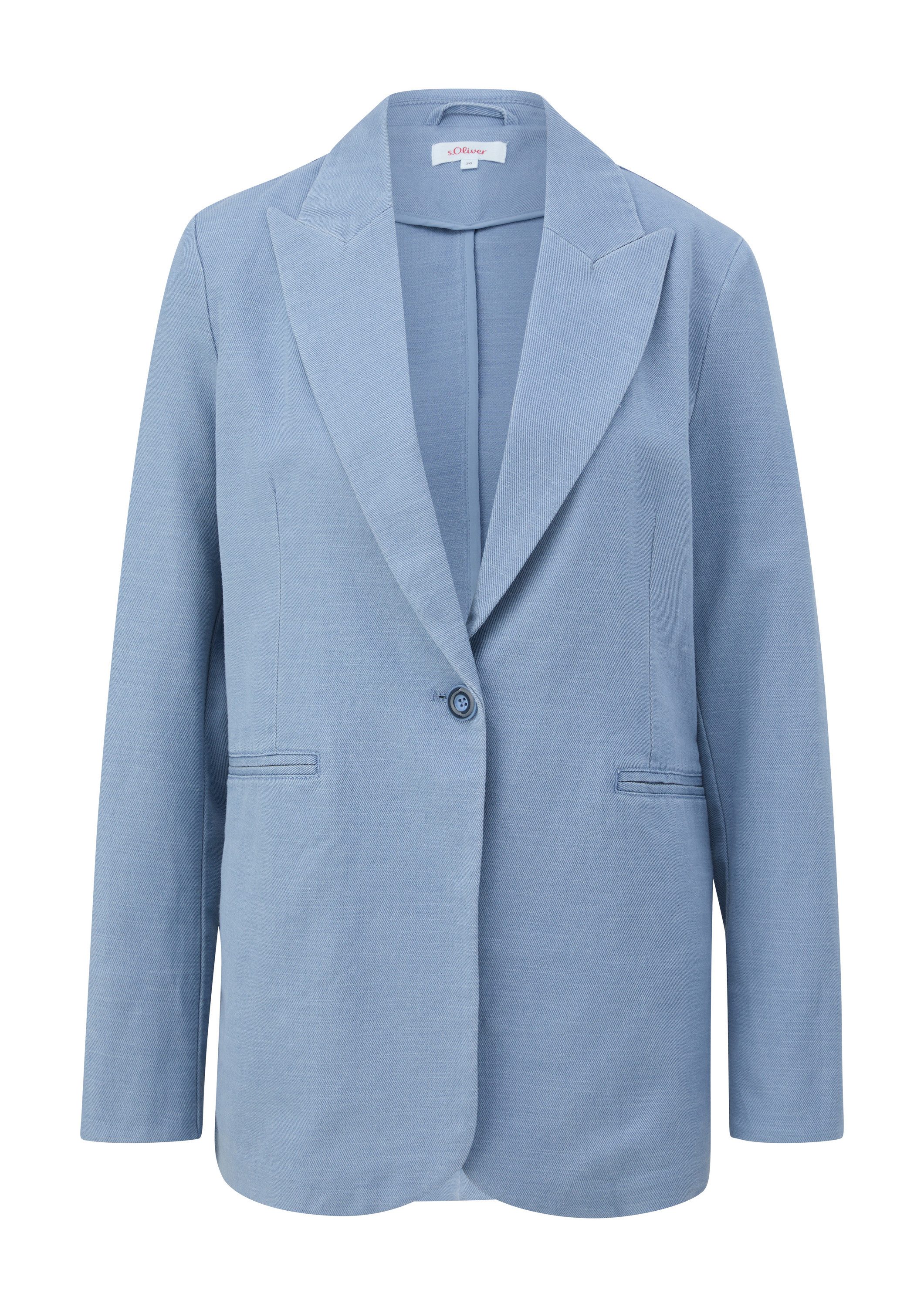 s.Oliver Jackenblazer Indoor-Blazer Blazer aus Twill günstig online kaufen