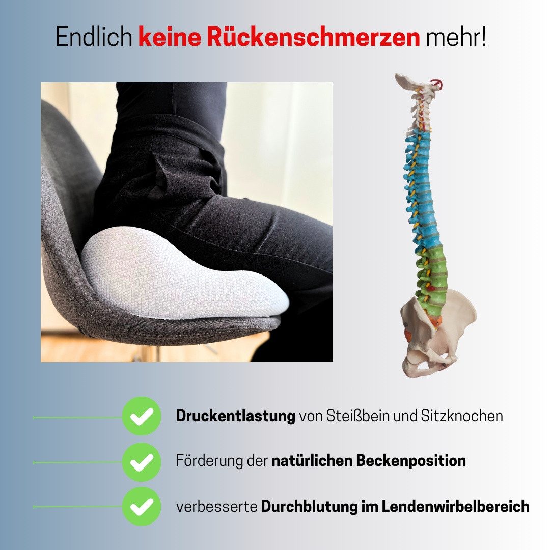 Medosan Sitzkissen Memory-Schaum
