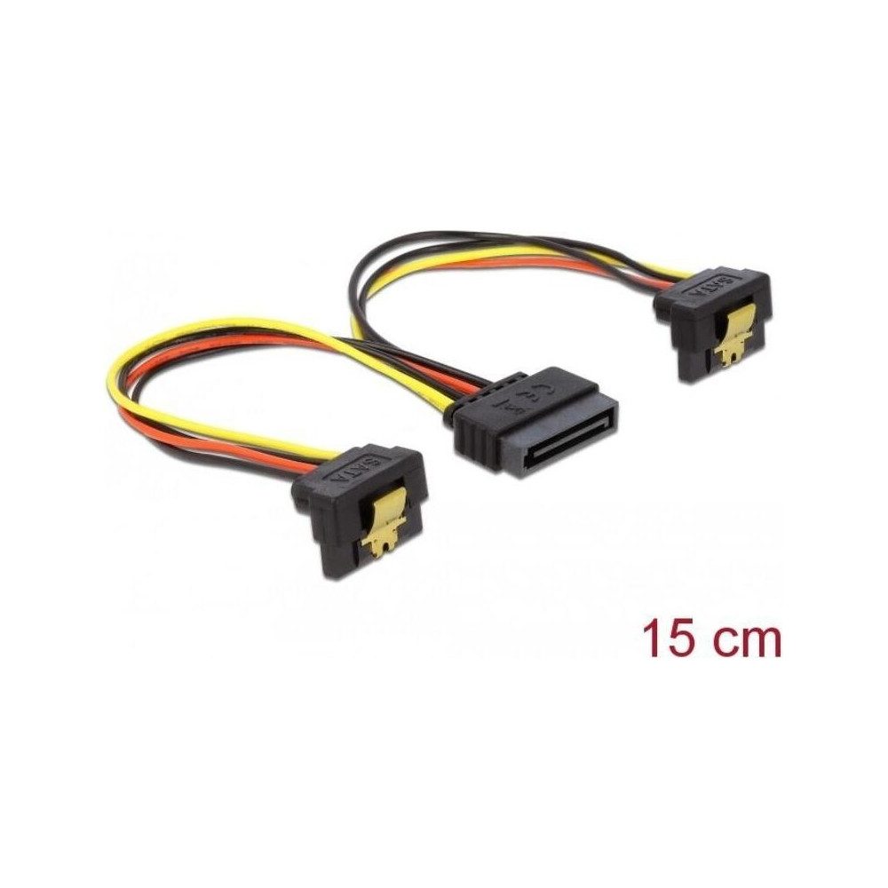 Delock DeLOCK Kabel Power SATA 15 Pin > 2 x SATA HDD - Kabel Computer-Kabel, SATA, CO2-neutraler Versand