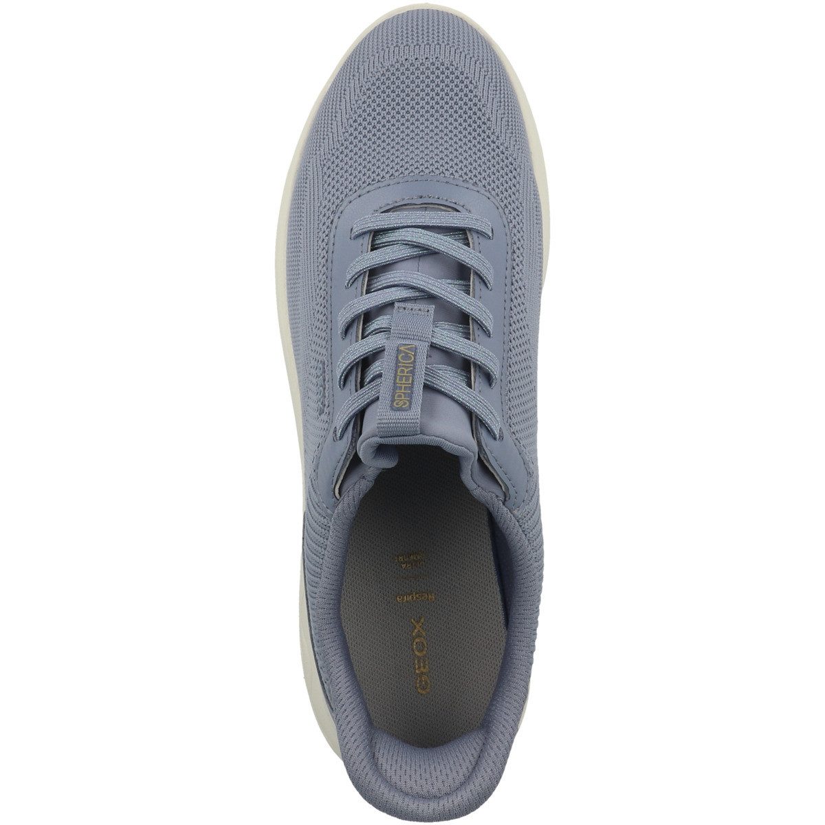 Geox D Spherica Plus A Damen Sneaker Turnschuhe, Sportschuhe, Freizeitschuhe, Halbschuhe, Schnürschuhe