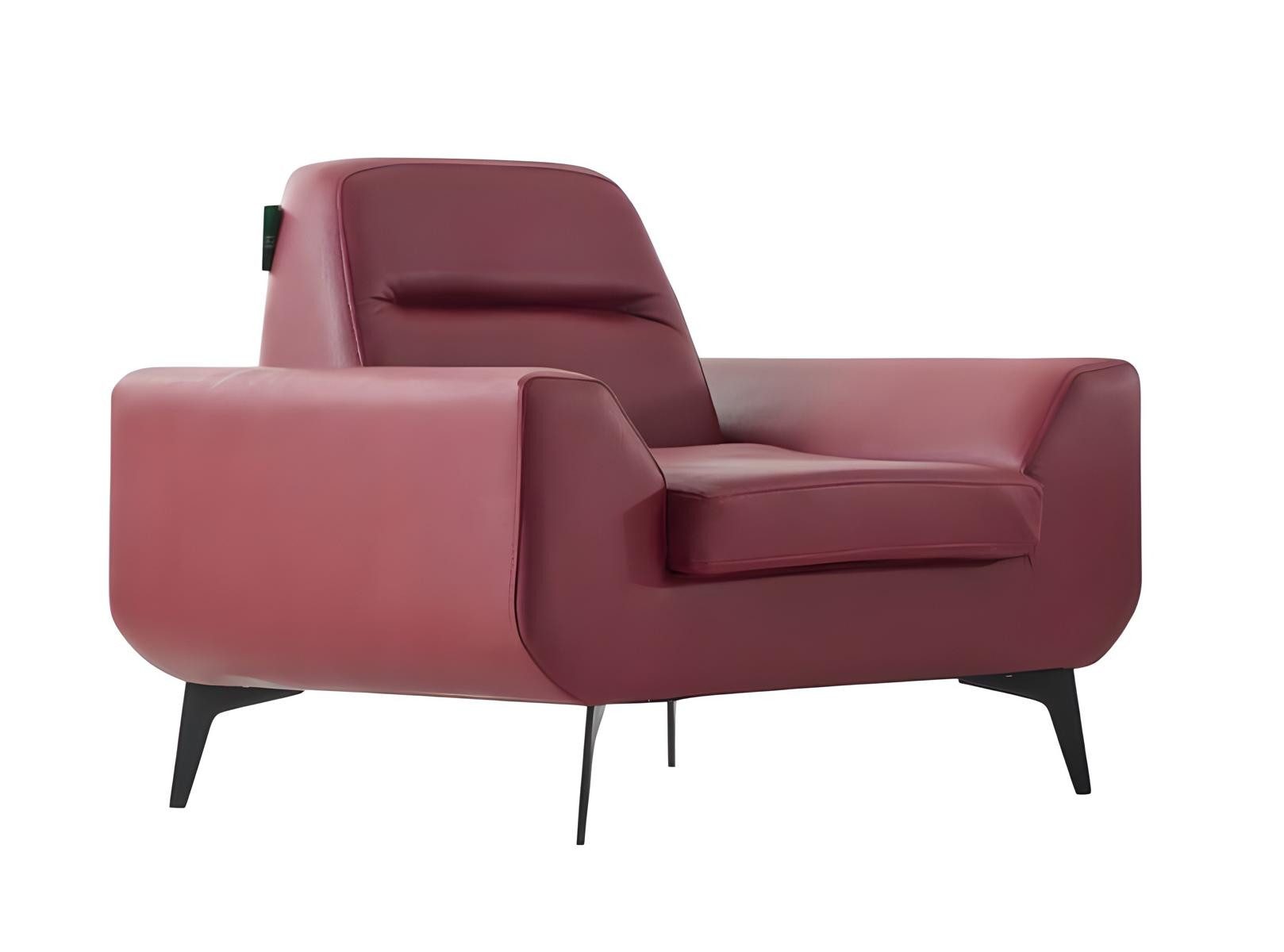 JVmoebel Polstergarnitur Rote Ledercouch Garnitur von JVMoebel mit modernem Design, (Set, 2-tlg), Made in Europa