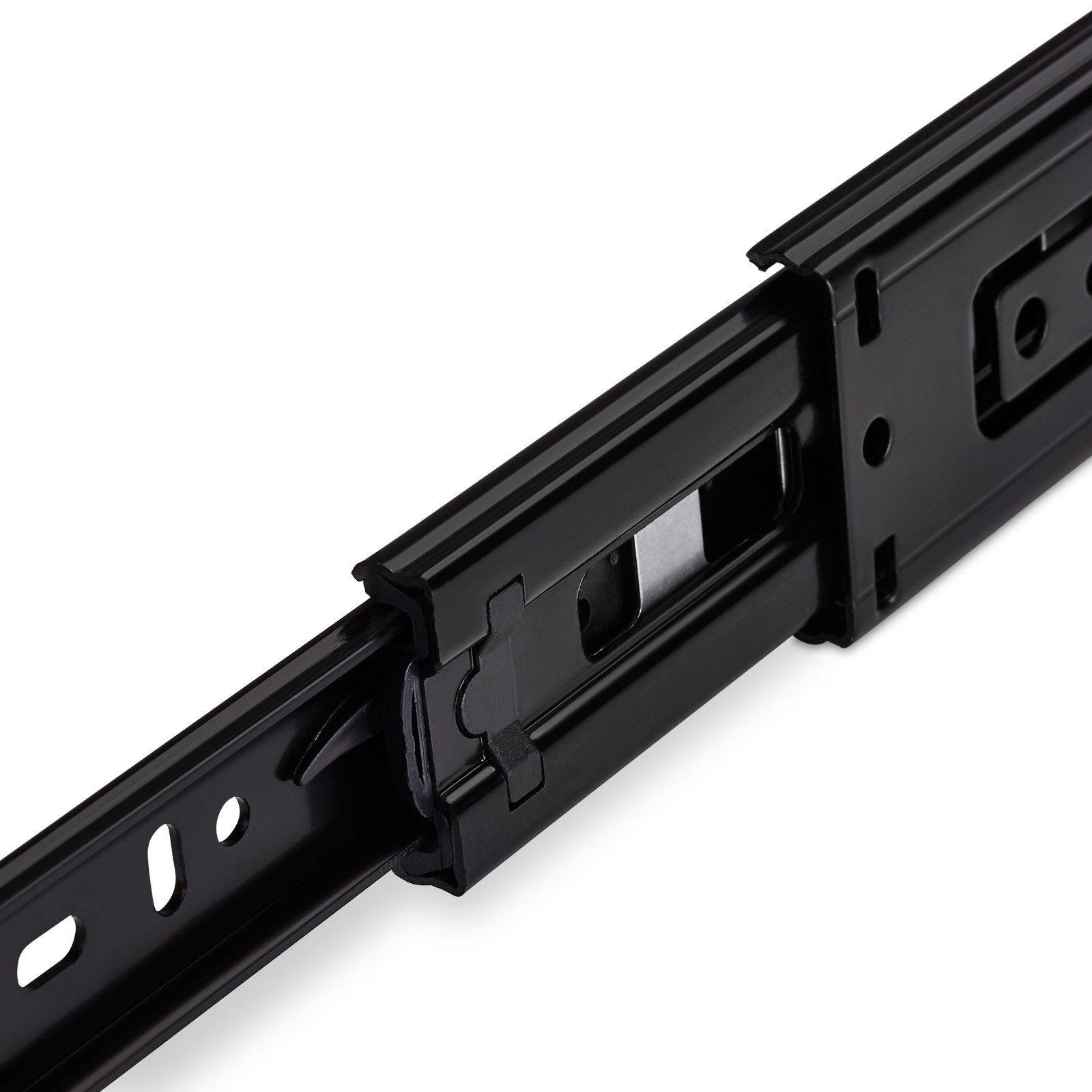 SO-TECH® Auszug Vollauszug 45 kg 250 - 750 mm KV3-45-H45-NF schwarz (2 St), KV3-45-H45-L250-NF schwarz 250 mm (eingeschoben)