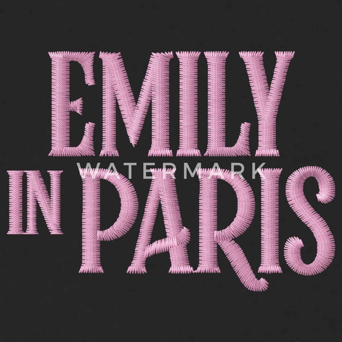 Spreadshirt Hoodie Emily In Paris Offizielles Logo Als Stick-Design Unisex Hoodie (1-tlg)