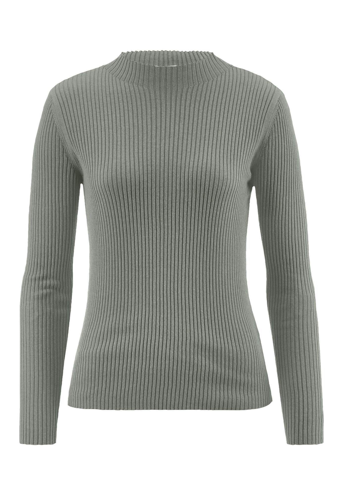 Hessnatur Strickpullover Fitted aus TENCEL™ Lyocell mit Bio-Baumwolle (1-tlg)