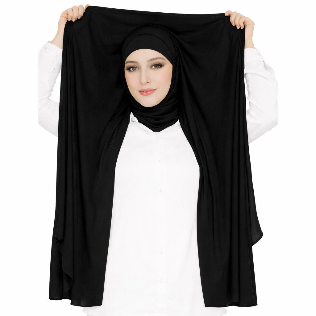 Aymasal Hijab 2 in1 Chiffon Hijab mit integriertem Unterkopftuch Bone Islam Kopftuch (Einzeln, Einzelartikel) Kopftuch 2 in 1 Chiffon Hijab mit integriertem Unterkopftuch