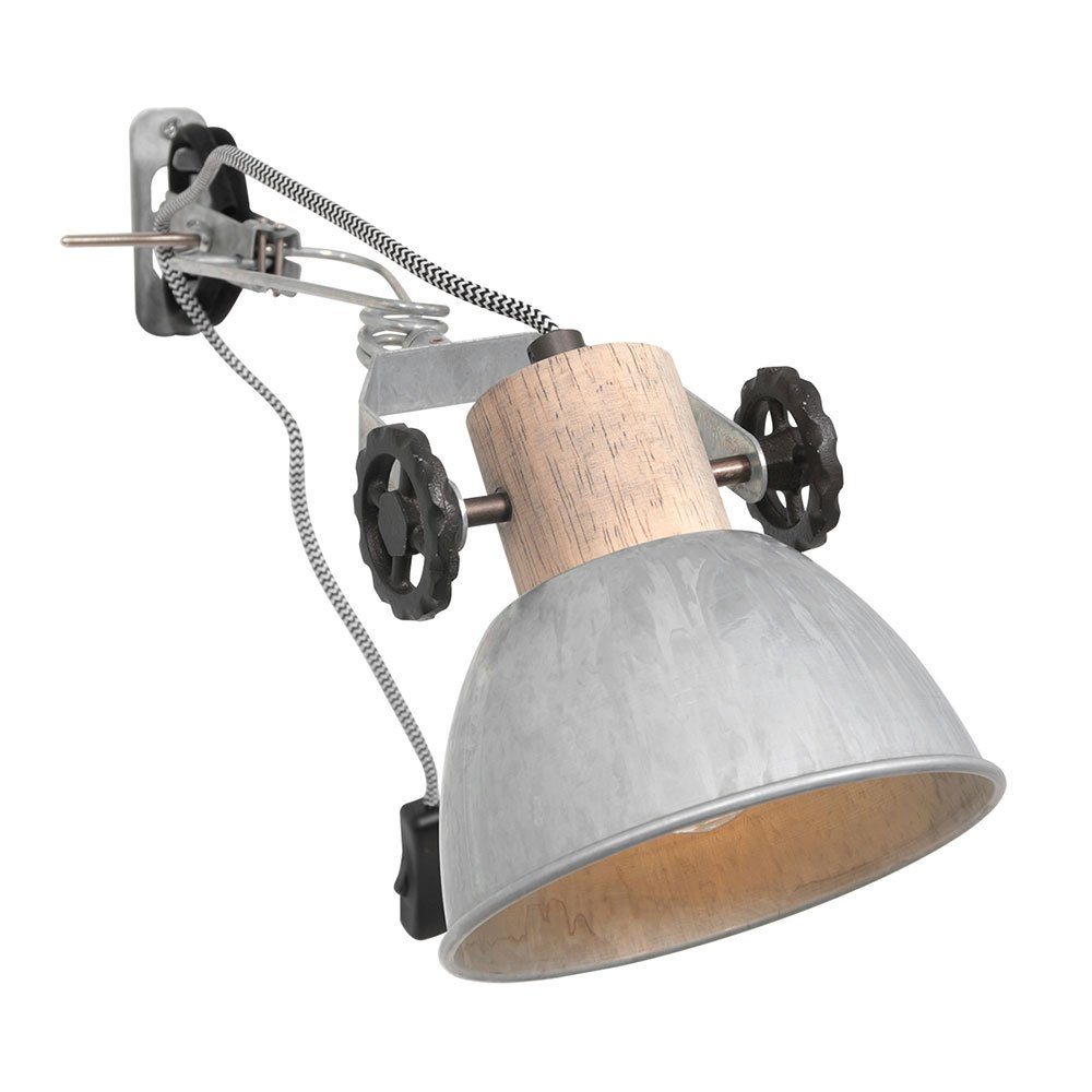 Steinhauer LIGHTING Wandleuchte, Wandlampe Leuchtmittel Wandstrahler Holz inklusive, nicht Spotlampe verstellbar Wandleuchte