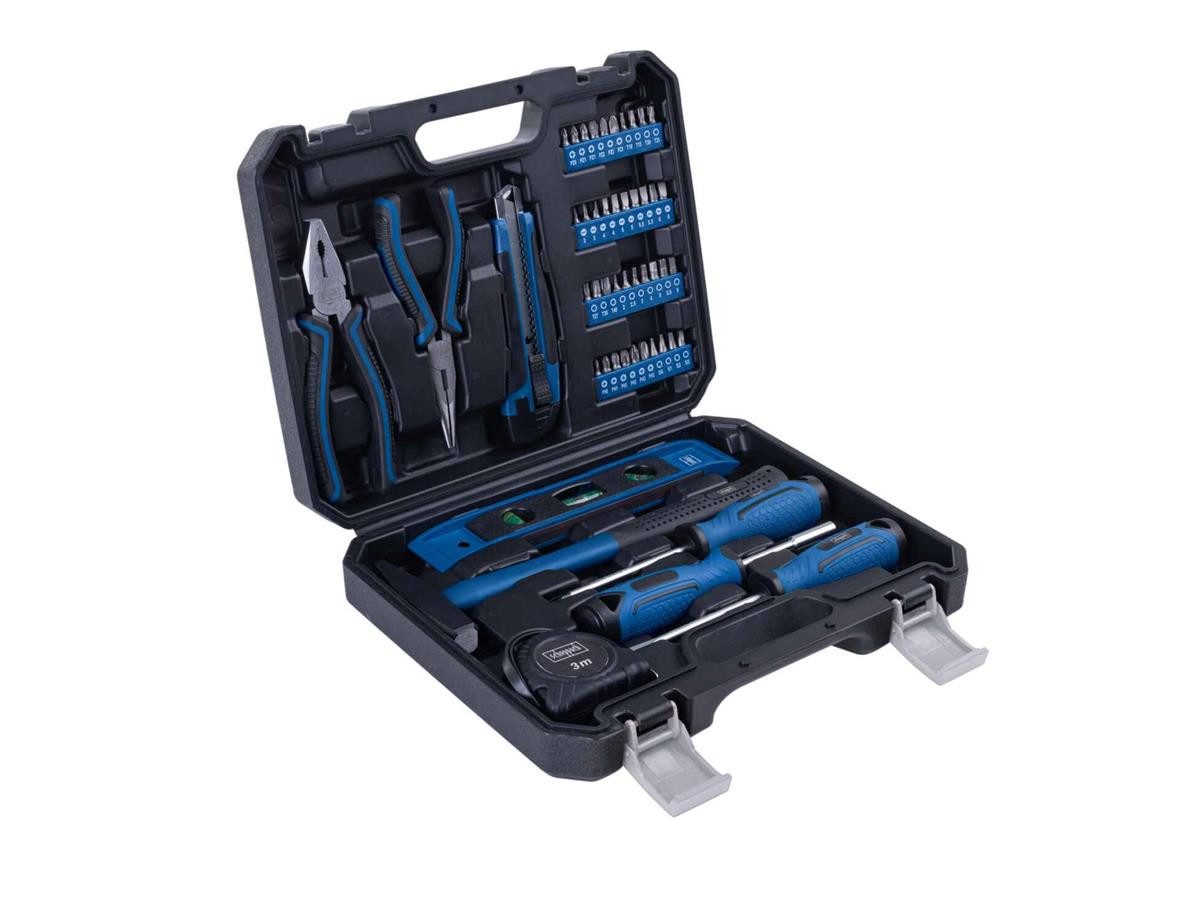 Scheppach Инструментset WZK49, (Set, 50-tlg., Инструментkoffer), hochwertiges Chrom-Vanadium-Stahl