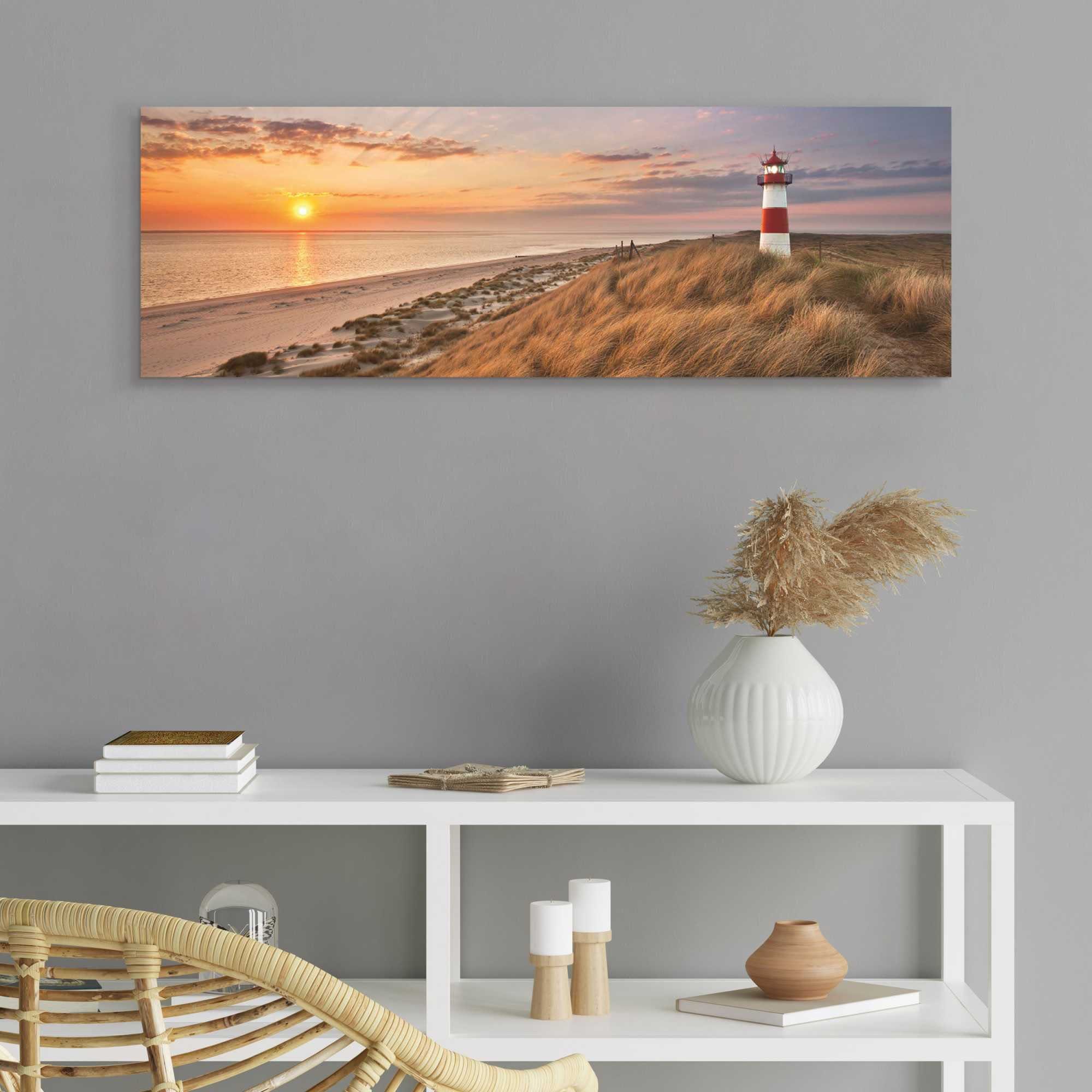 Reinders! Deco-Panel Leuchtturm Sonnenuntergang günstig online kaufen