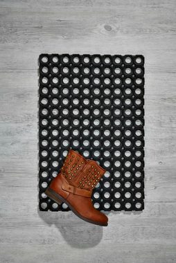 Fußmatte Gummi Ringmatte, Andiamo, rechteckig, Höhe: 15 mm, Schmutzfangmatte, In- und Outdoor geeignet, besonders robust