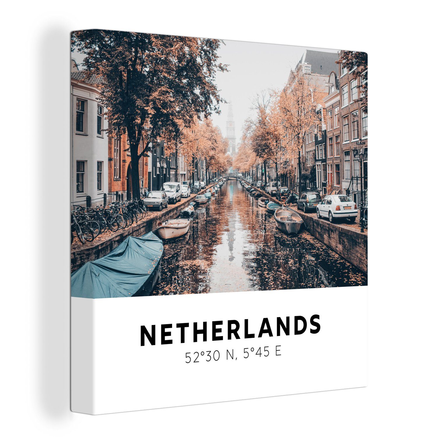 OneMillionCanvasses® Leinwandbild Niederlande - Kanäle - günstig online kaufen