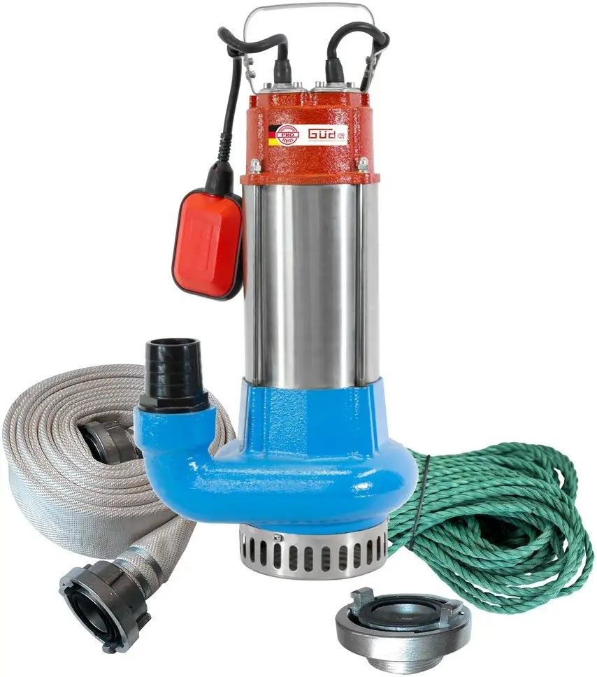 Güde Schmutzwasser-Tauchpumpe Hochwasser Flut-Set Pro 1100 A