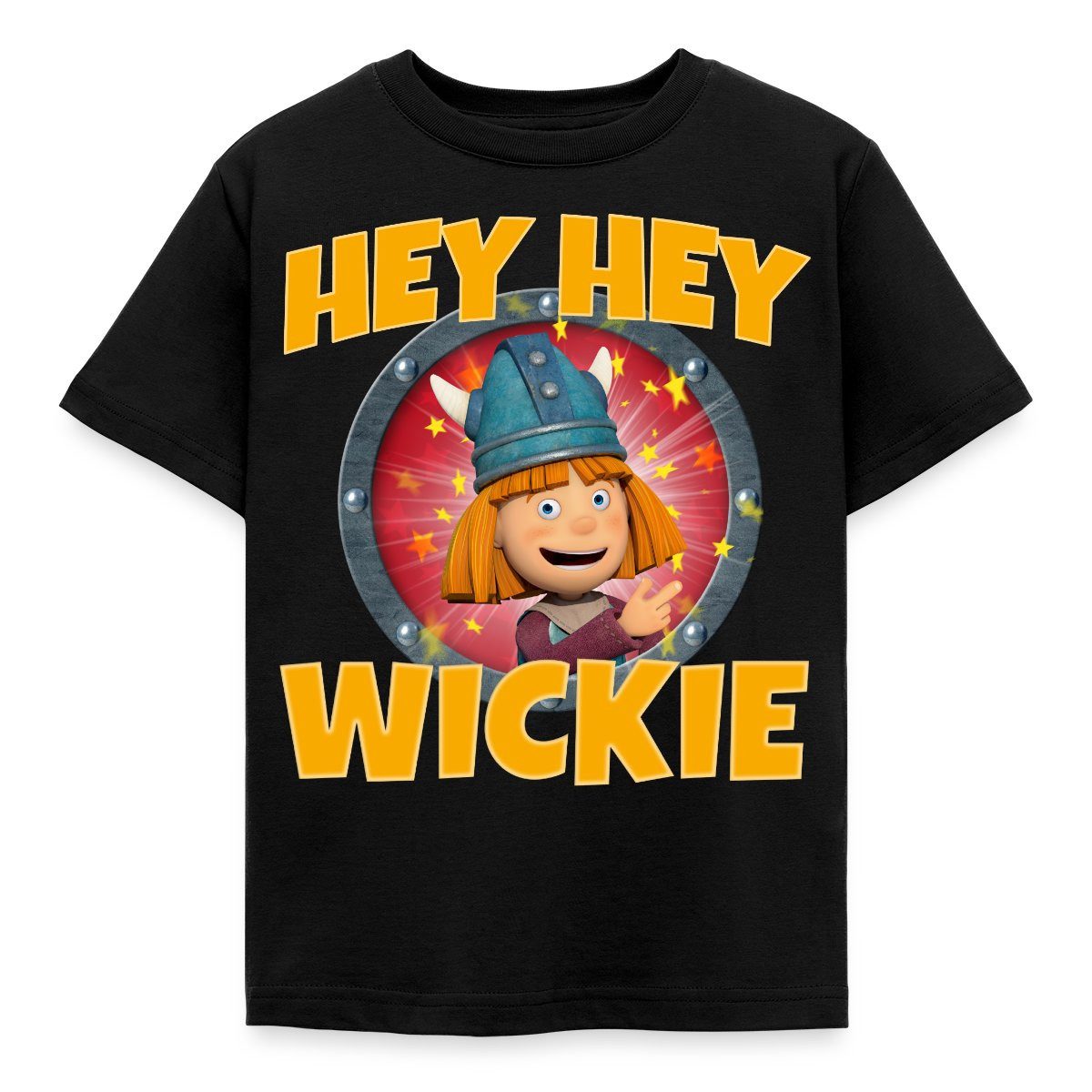 Spreadshirt T-Shirt Wickie Und Die Starken Männer Hey Hey Wickie Lied Kinder T-Shirt (1-tlg)