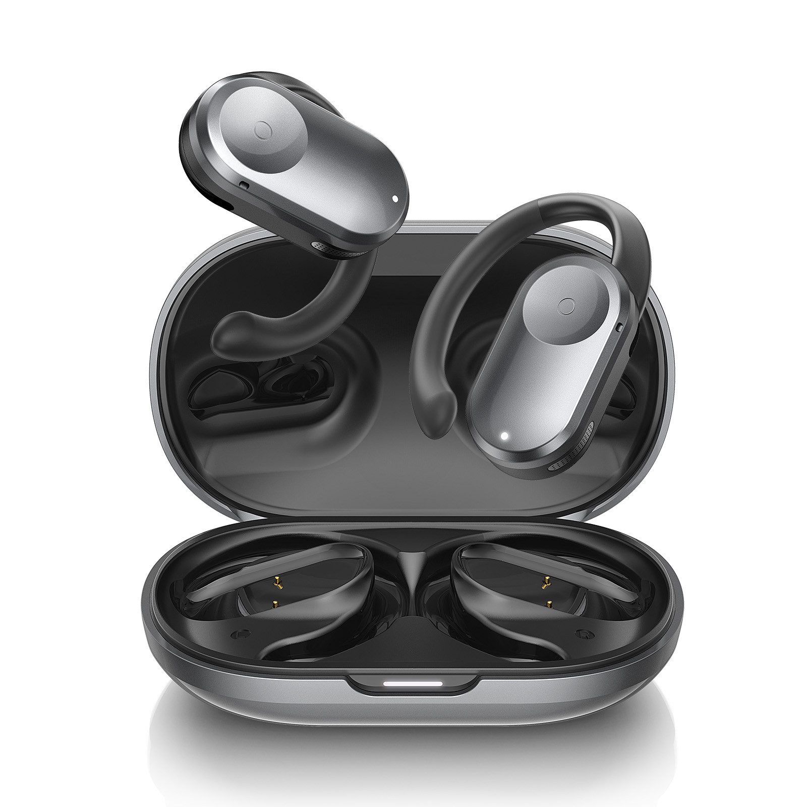 BLiTZWOLF 16,2 mm Lautsprecher, Bass, 50 Std. Akkulaufzeit, ENC wireless In-Ear-Kopfhörer (Bluetooth 5.3 Stereo-Kopfhörer für Anrufe und Musik IPX5)