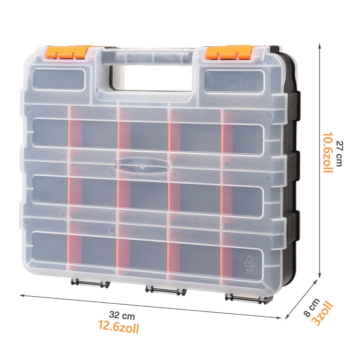 DOPWii Aufbewahrungsbox Kleinteile-Organizer, doppelseitiger Teile-Organize günstig online kaufen