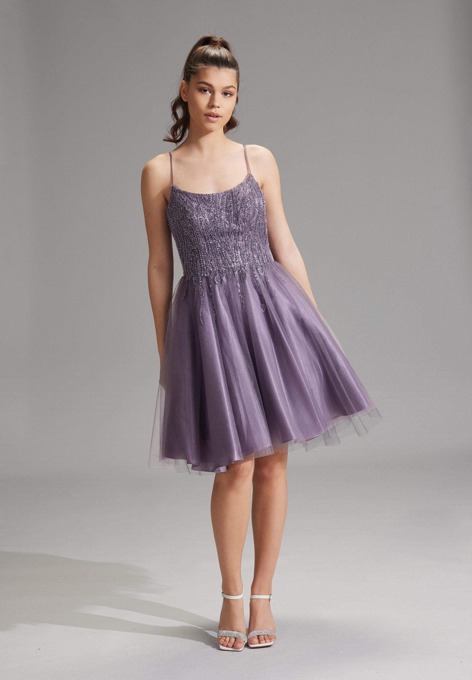Hey Kyla Cocktailkleid Tüllkleid mit schmalen Trägern