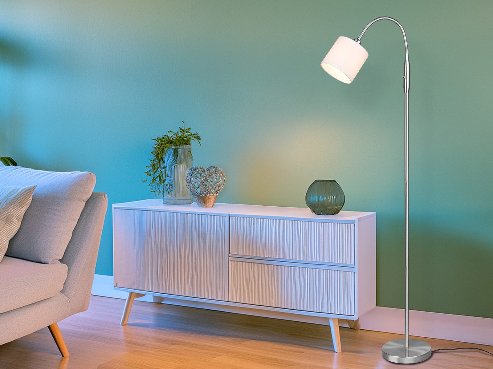 Reality Leuchten LED Stehlampe, Dimmfunktion, LED günstig online kaufen