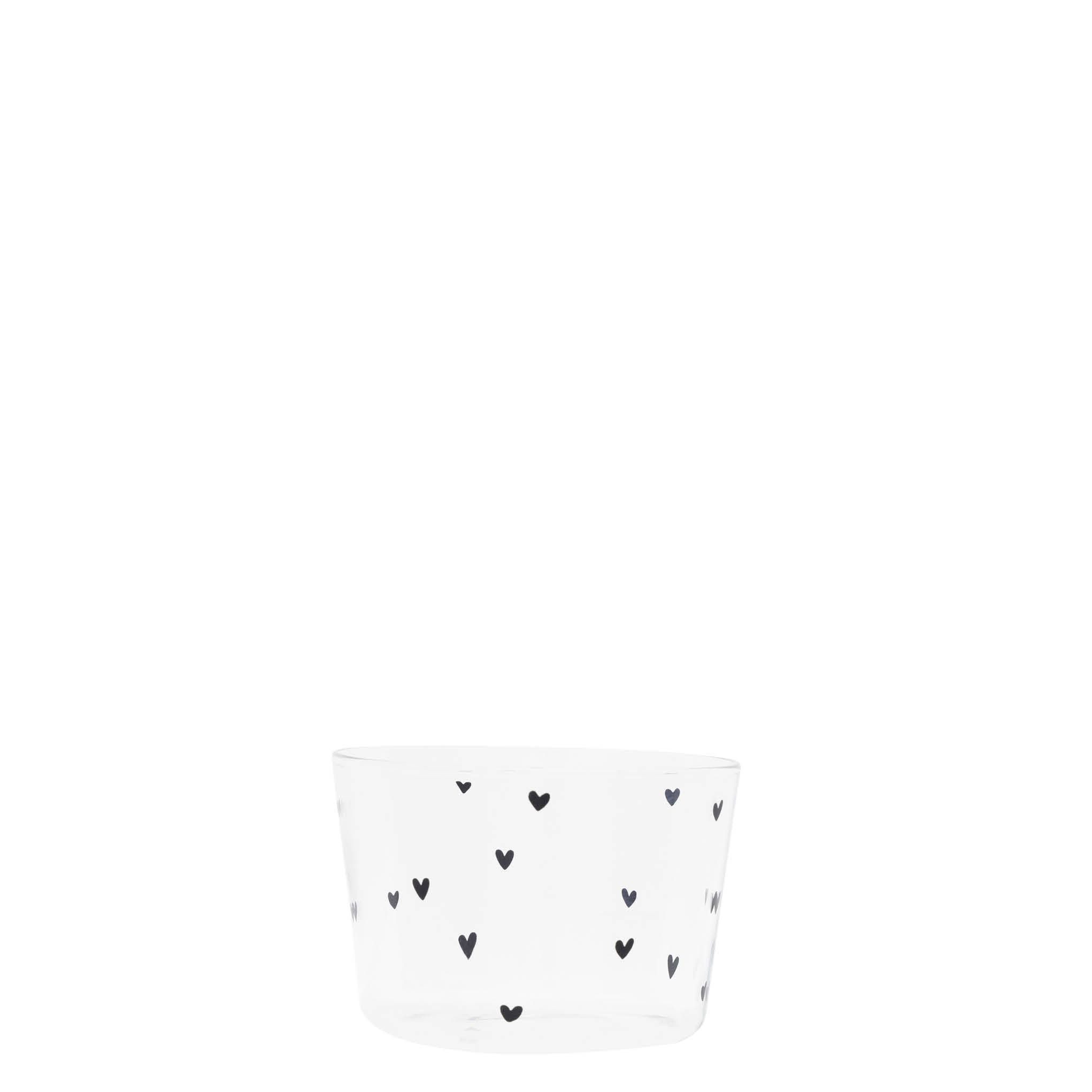 Bastion Collections Dessertschale HEART, Glas, Handwäsche, Transparent, Motiv: Herz