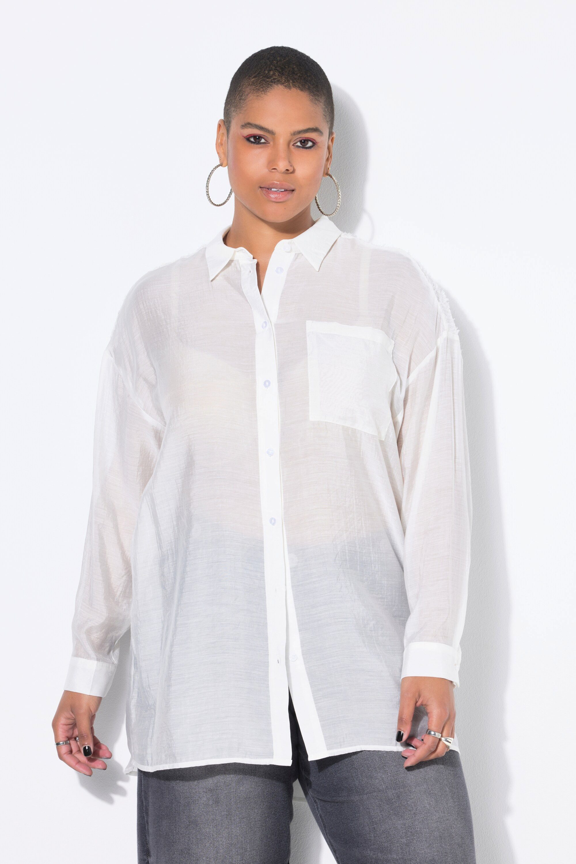Hemdbluse Bluse oversized