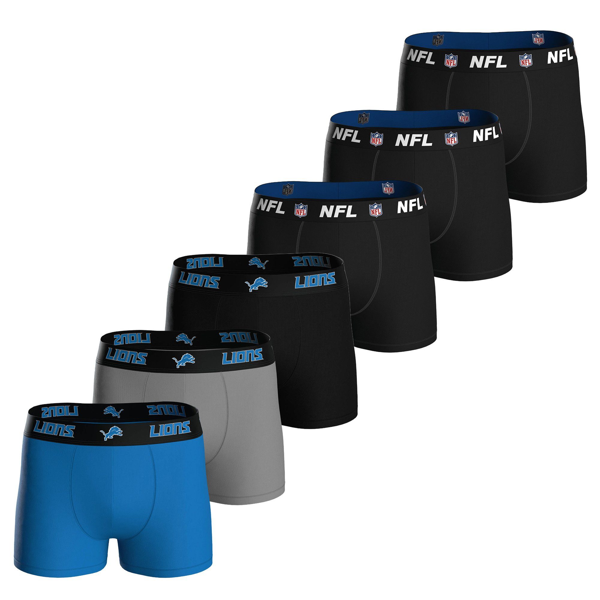 NFL Boxer Herren Boxershort 6er Pack Baumwolle (Packung, 6er Pack)