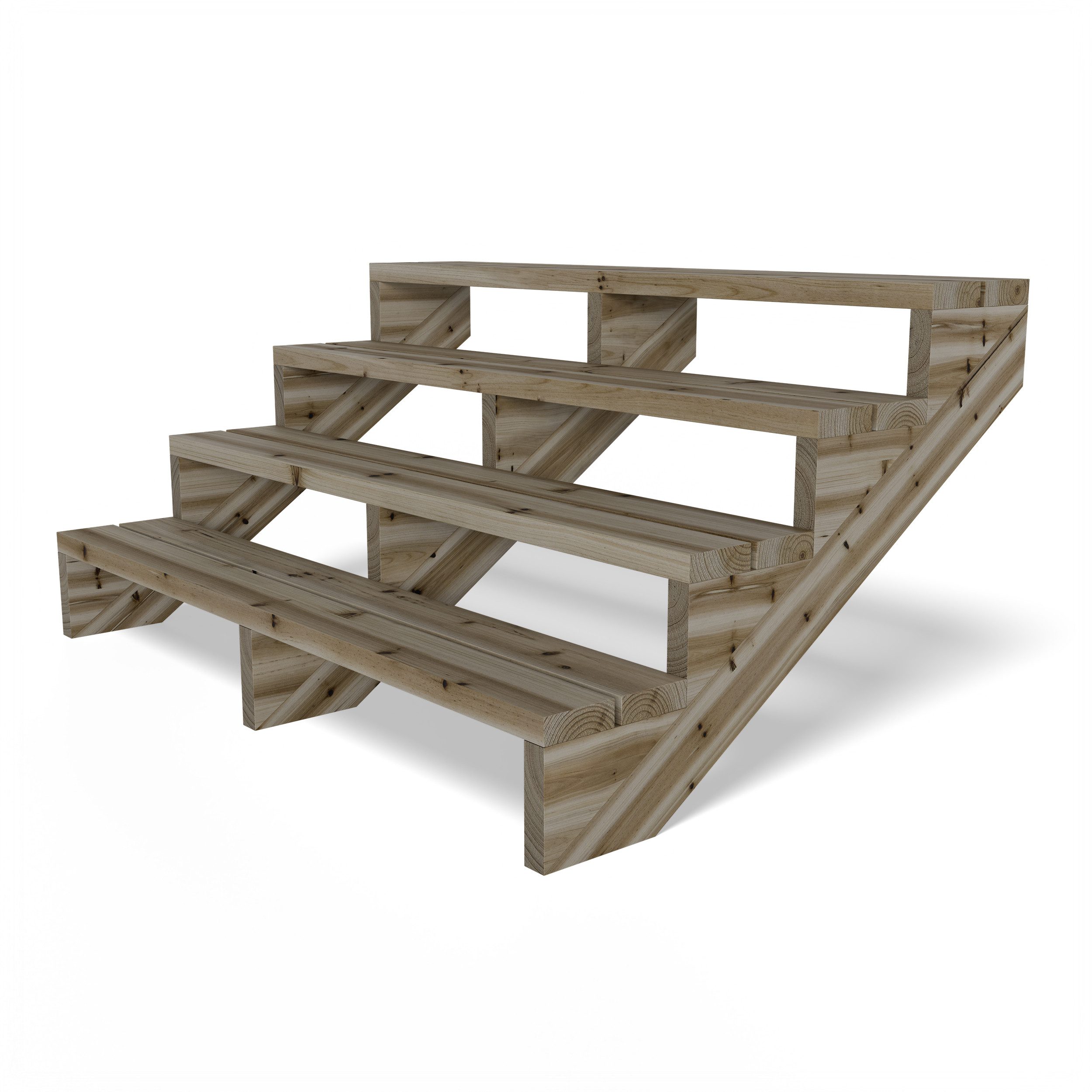 Gartenwelt Riegelsberger Außentreppe Terrassentreppe Kiefer kesseldruckimpr günstig online kaufen