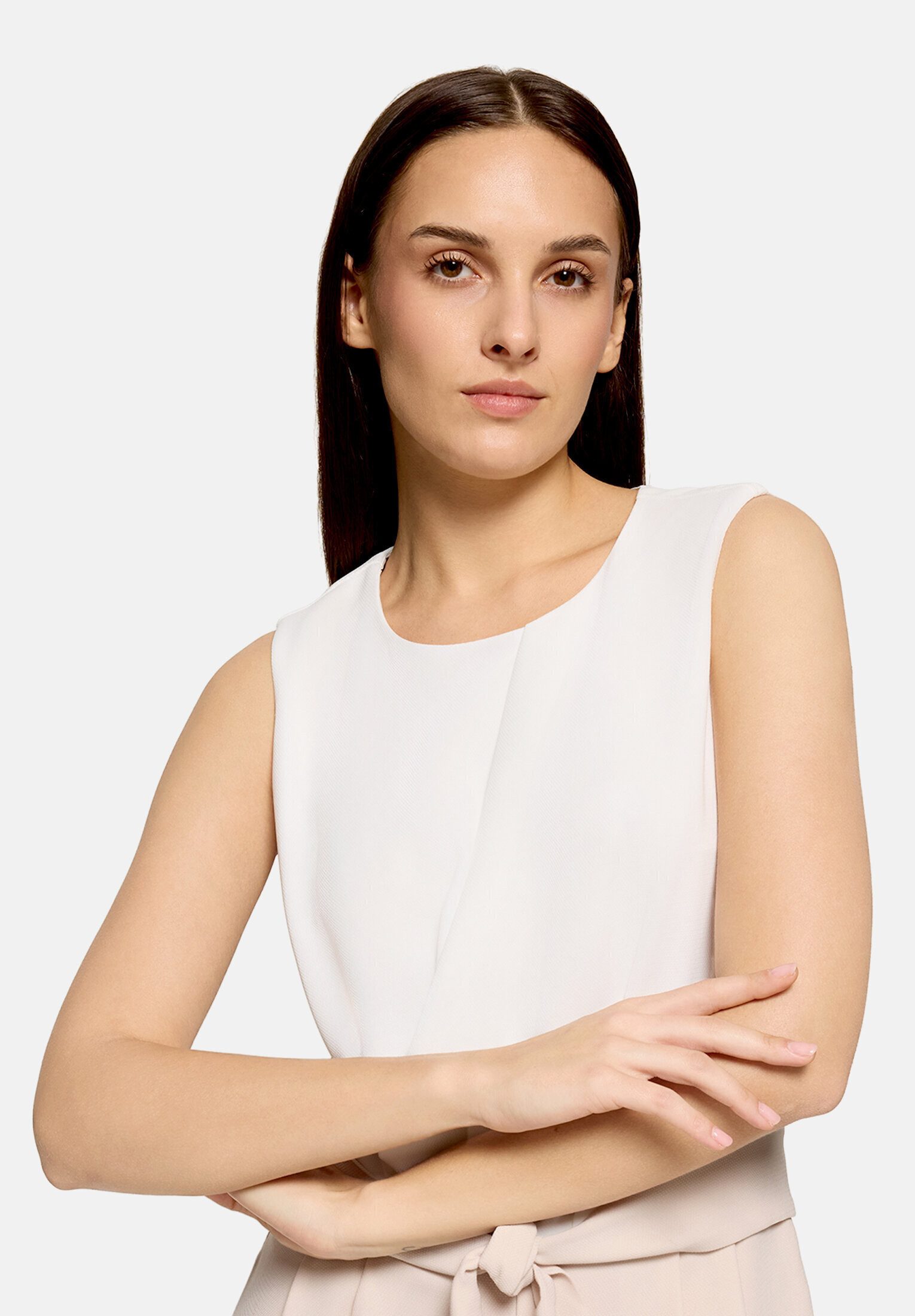 Betty&Co Overall Damen ohne Arm (1-tlg) Falten