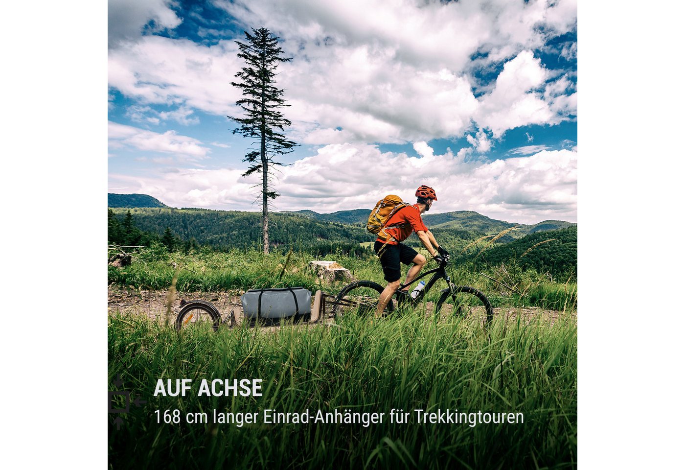 Thumbnail - KLARFIT Fahrradkinderanhänger Companion Chaser Fahrradanhänger