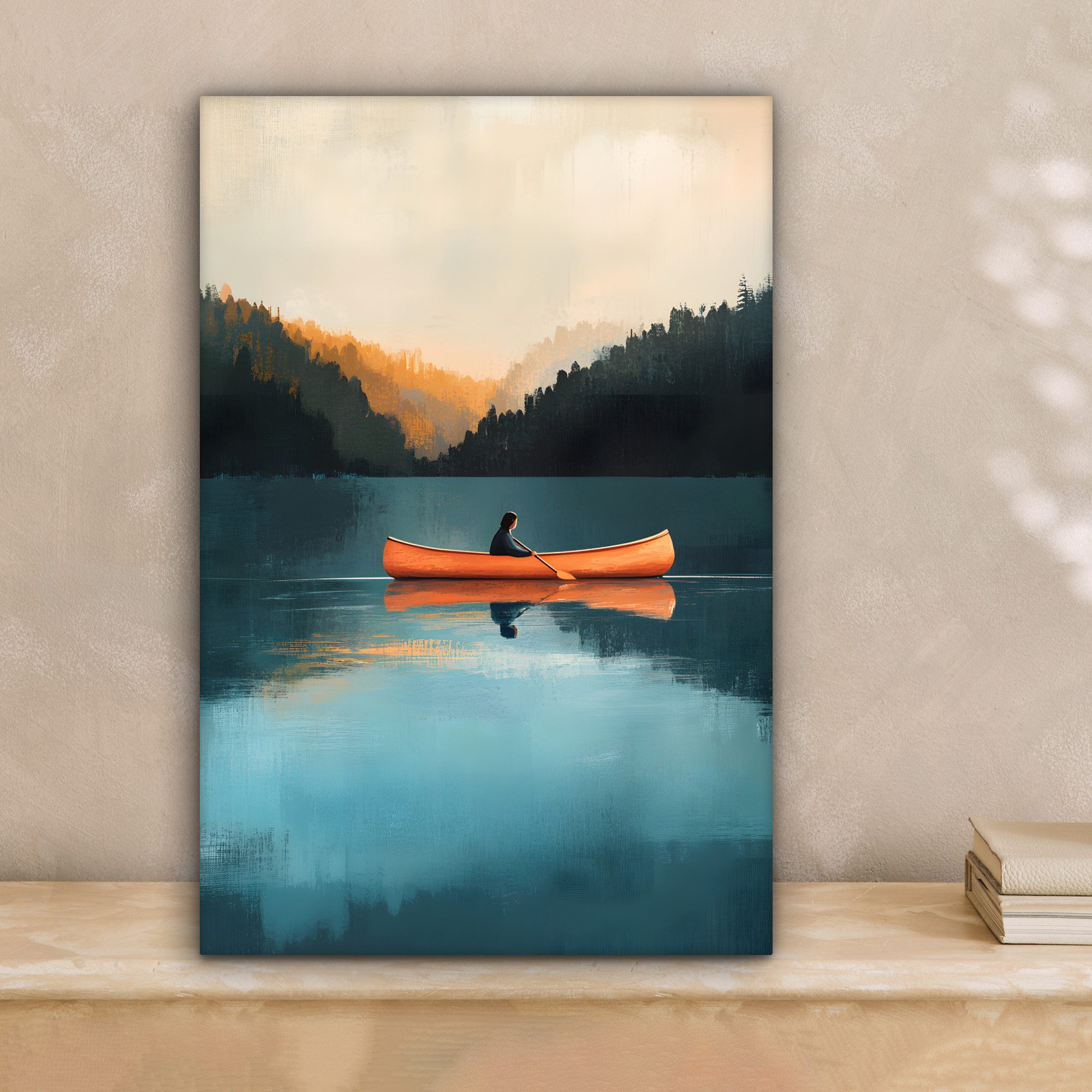 OneMillionCanvasses® Leinwandbild Wälder - See - günstig online kaufen