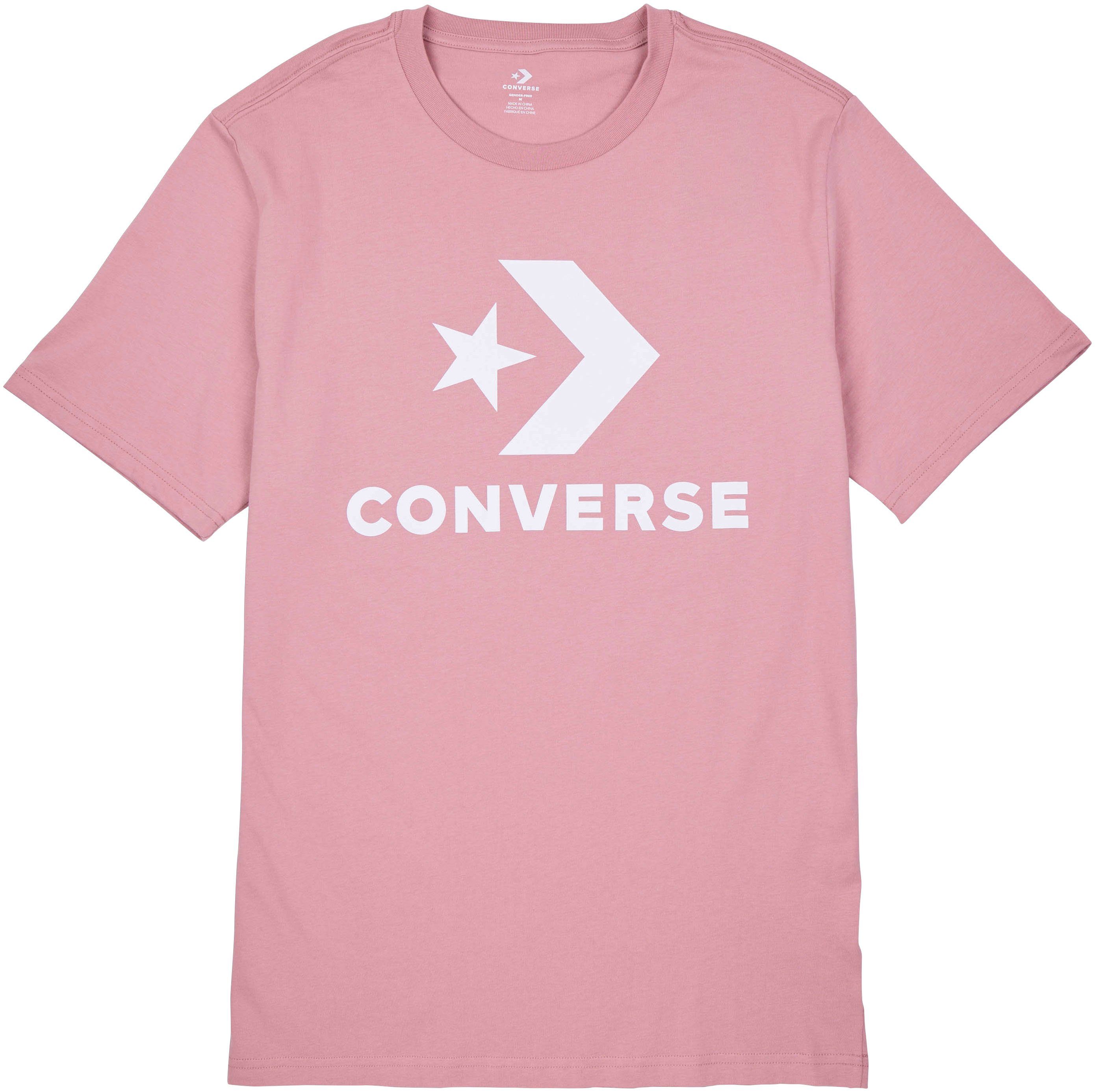 T-Shirt CHEVRON STAR Converse dunkelrosa T-SHIRT LOGO UNISEX