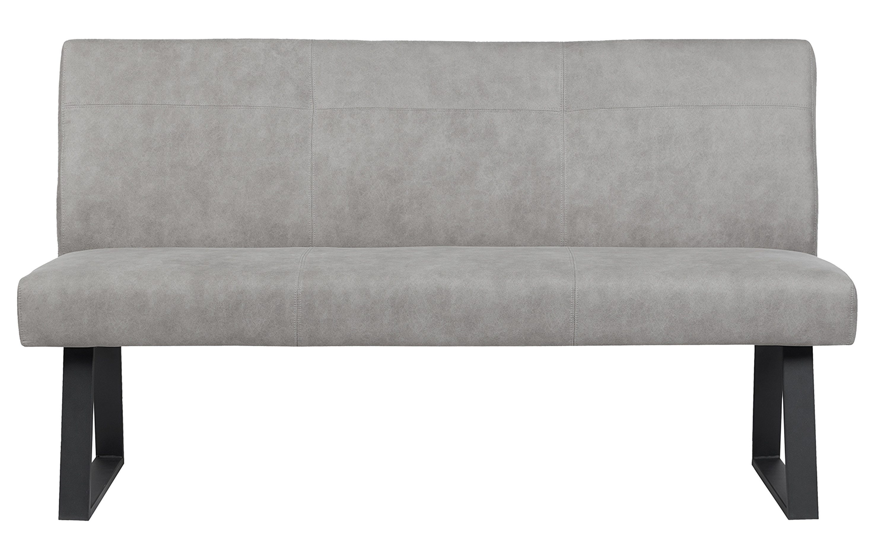 DUBI Möbel Essbank JOYCE, mit Federkernbox gepolstert, mit Rückenlehne, Metallgestell