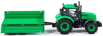 Polesie Spielzeug-Traktor Traktor Progress mit Kippanhänger Schwungrad