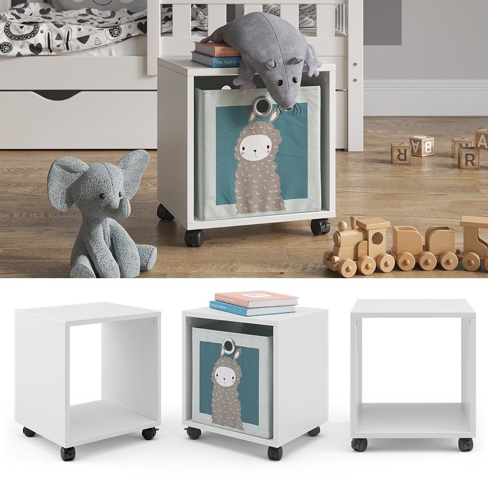 Vicco Bücherregal Luigi, Weiß, 36.8 x 42.4 cm günstig online kaufen