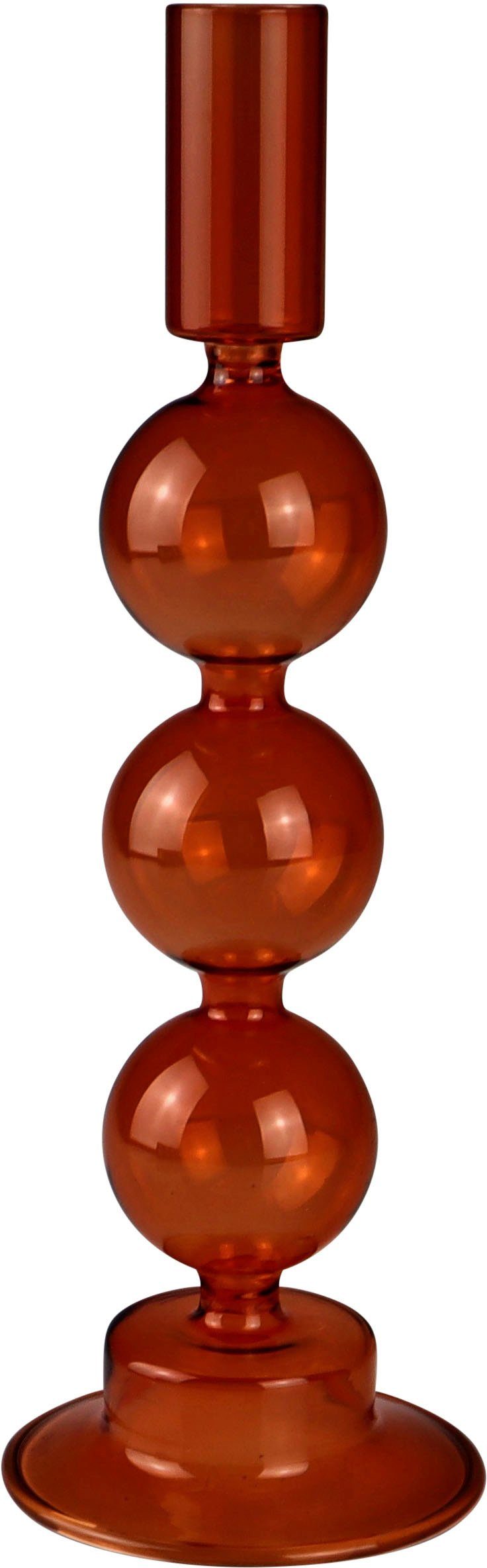 AM Design Kerzenleuchter Stabkerzenhalter 2 Höhe aus (Set, Glas ca. St), 26 cm