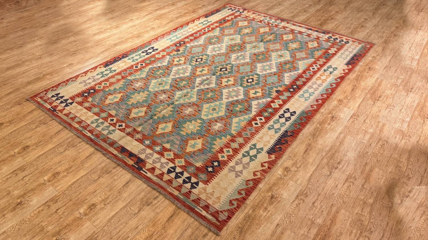 Rug Studios Teppich KELIM ORIGINAL HANDGEARBEITET, Rechteckig, Höhe: 5 mm, Handgewebt, 206 x 294 cm, Multi