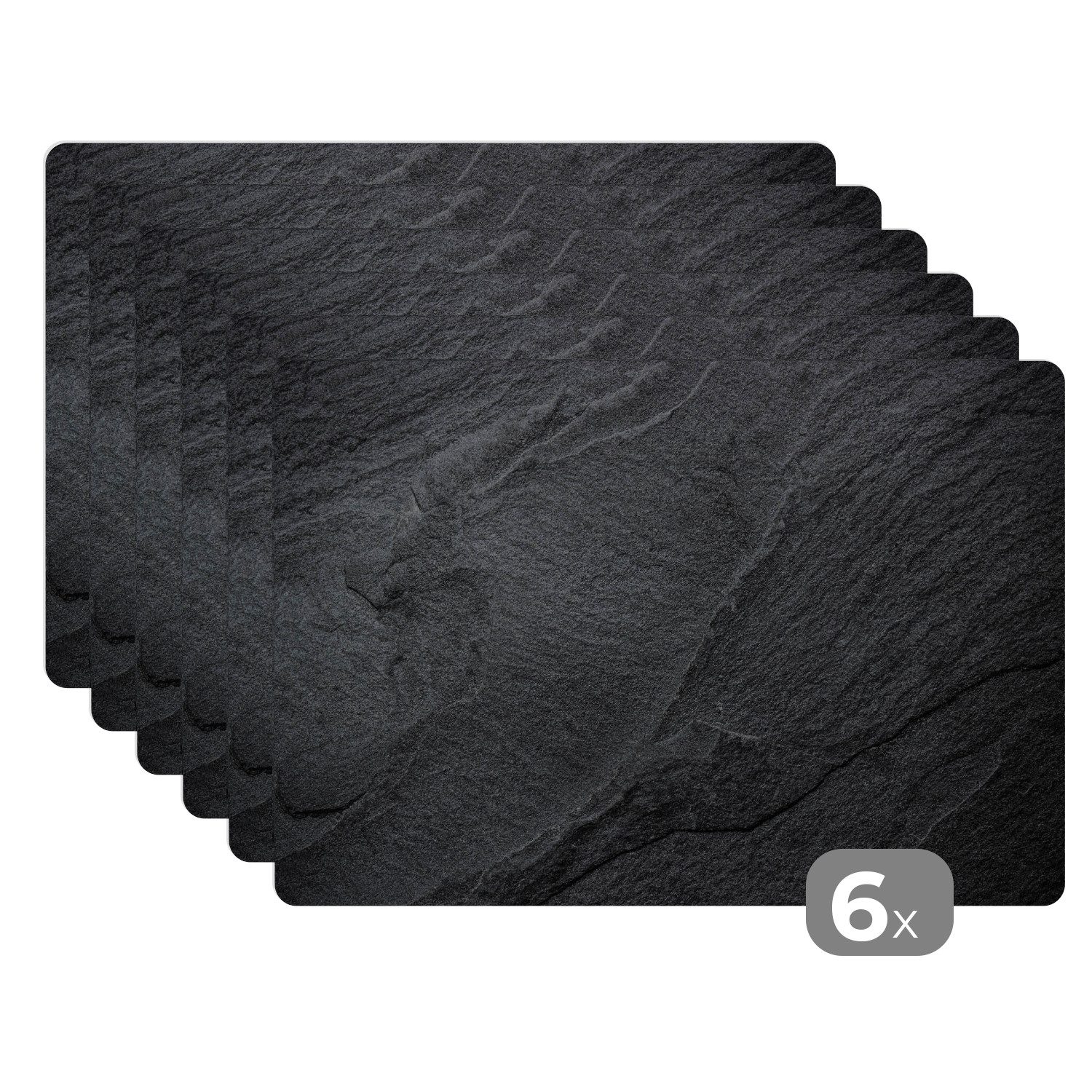 MuchoWow Platzset Beton - Schwarz - günstig online kaufen