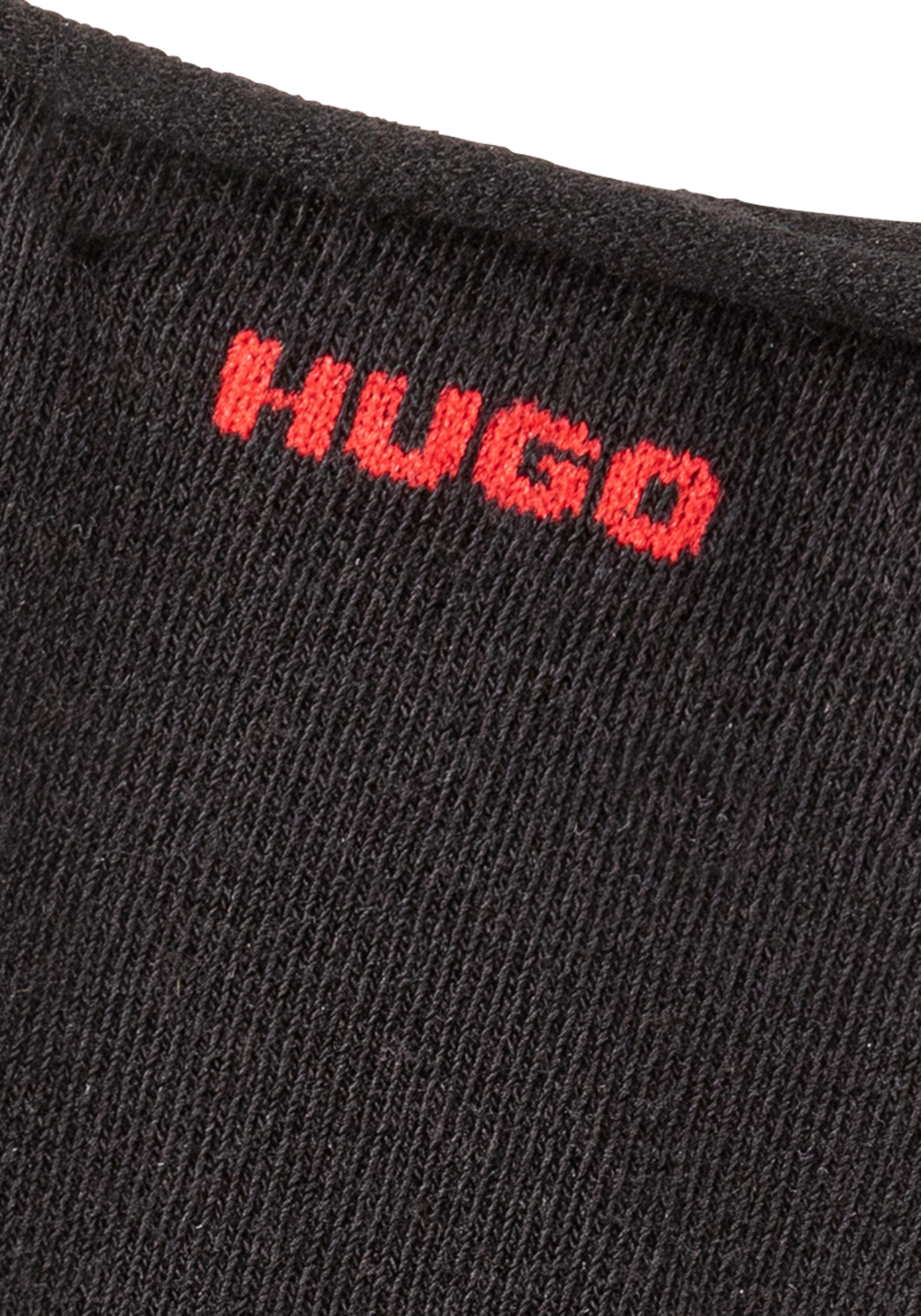 HUGO Freizeitsocken 2P RS UNI CC W (Packung, 2-Paar, 2er Pack) mit gerolltem Bündchen